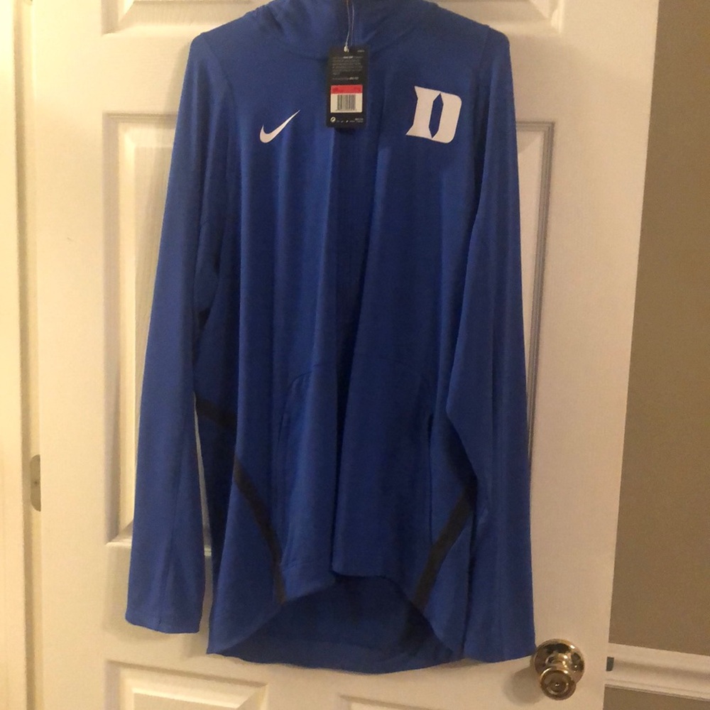 Men’s dri fit hoody zip up. Size large. Duke